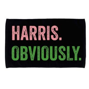 Harris. Obviously. A Vote For 2024 President Kamala Harris Microfiber Hand Towel