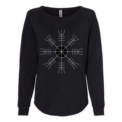 Helm Of Awe Asatru Gift Womens California Wash Sweatshirt