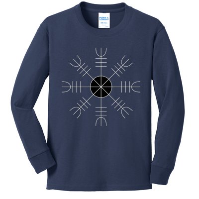 Helm Of Awe Asatru Gift Kids Long Sleeve Shirt