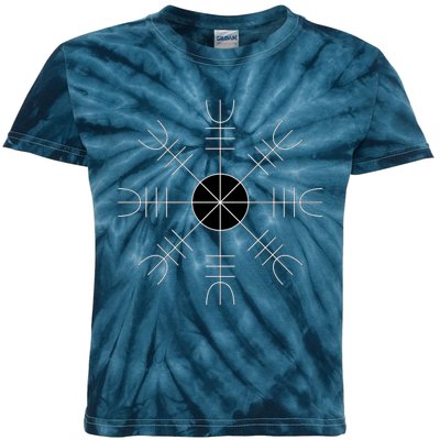 Helm Of Awe Asatru Gift Kids Tie-Dye T-Shirt