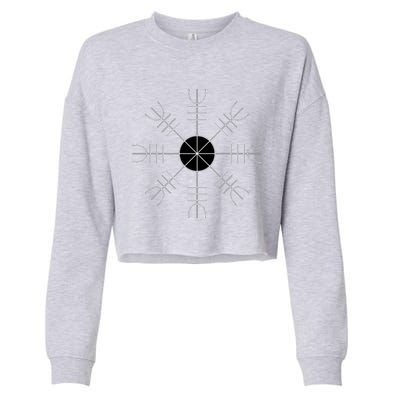 Helm Of Awe Asatru Gift Cropped Pullover Crew