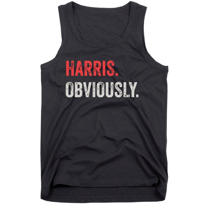 Harris Obviously A Vote For 2024 President Kamala Harris Tank Top