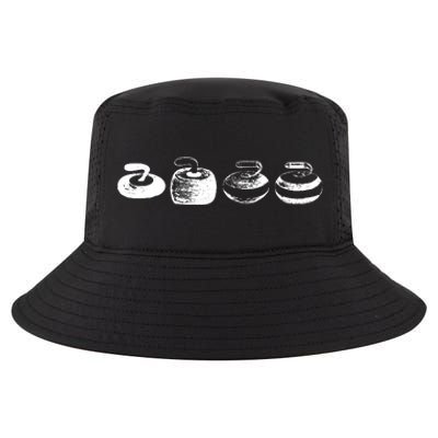 History Of A Curling Stone Funny Sports Gift Cool Comfort Performance Bucket Hat