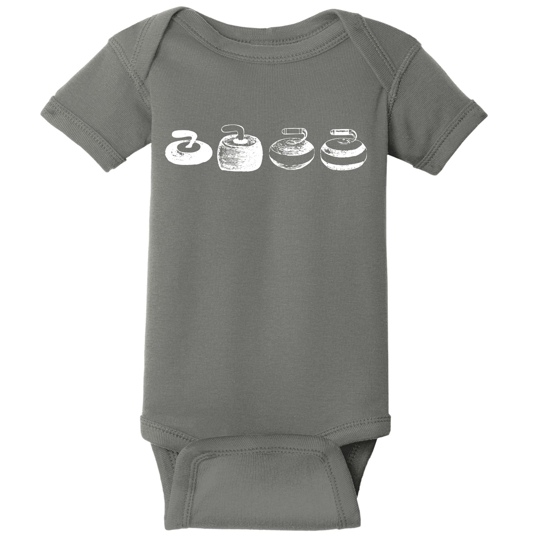 History Of A Curling Stone Funny Sports Gift Baby Bodysuit