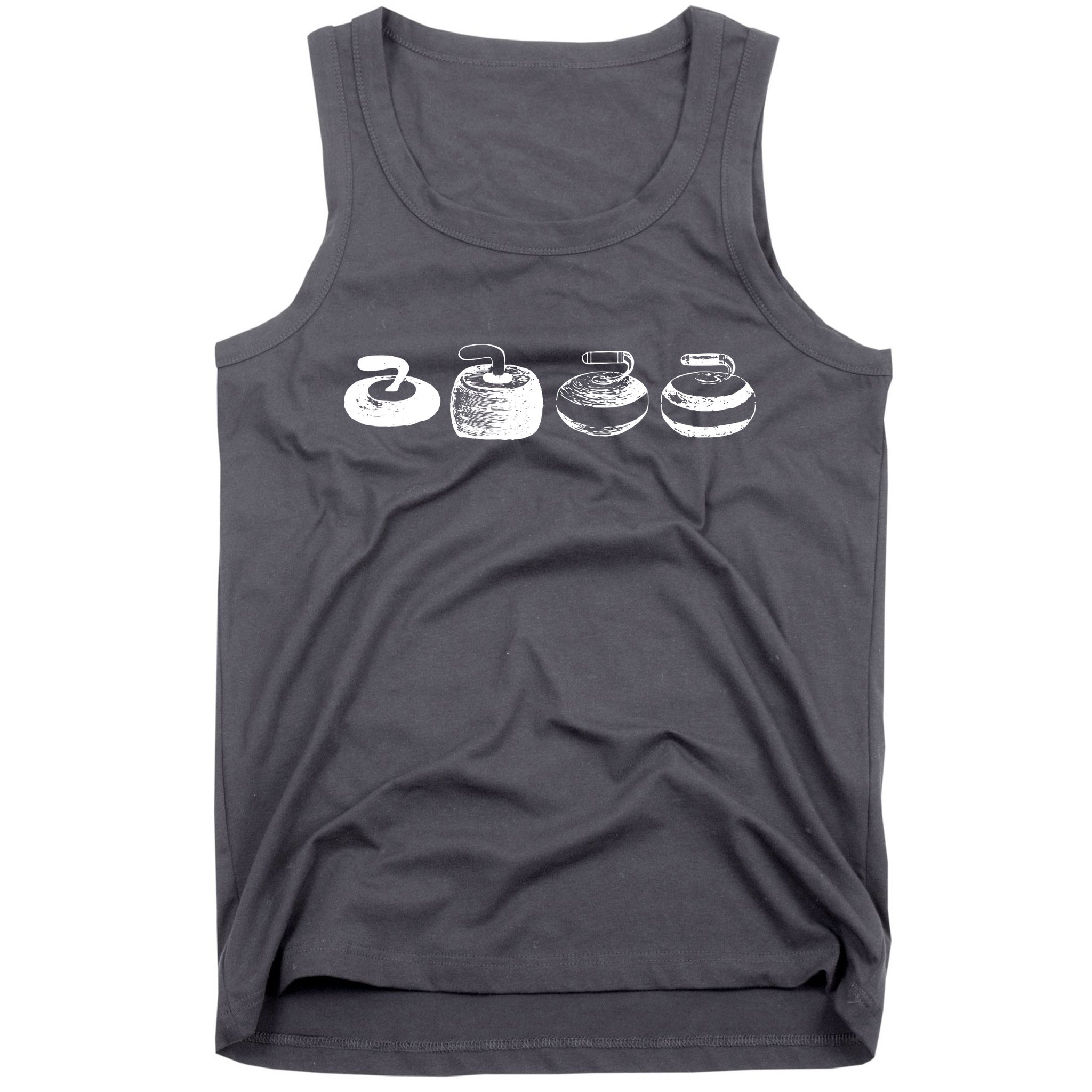 History Of A Curling Stone Funny Sports Gift Tank Top