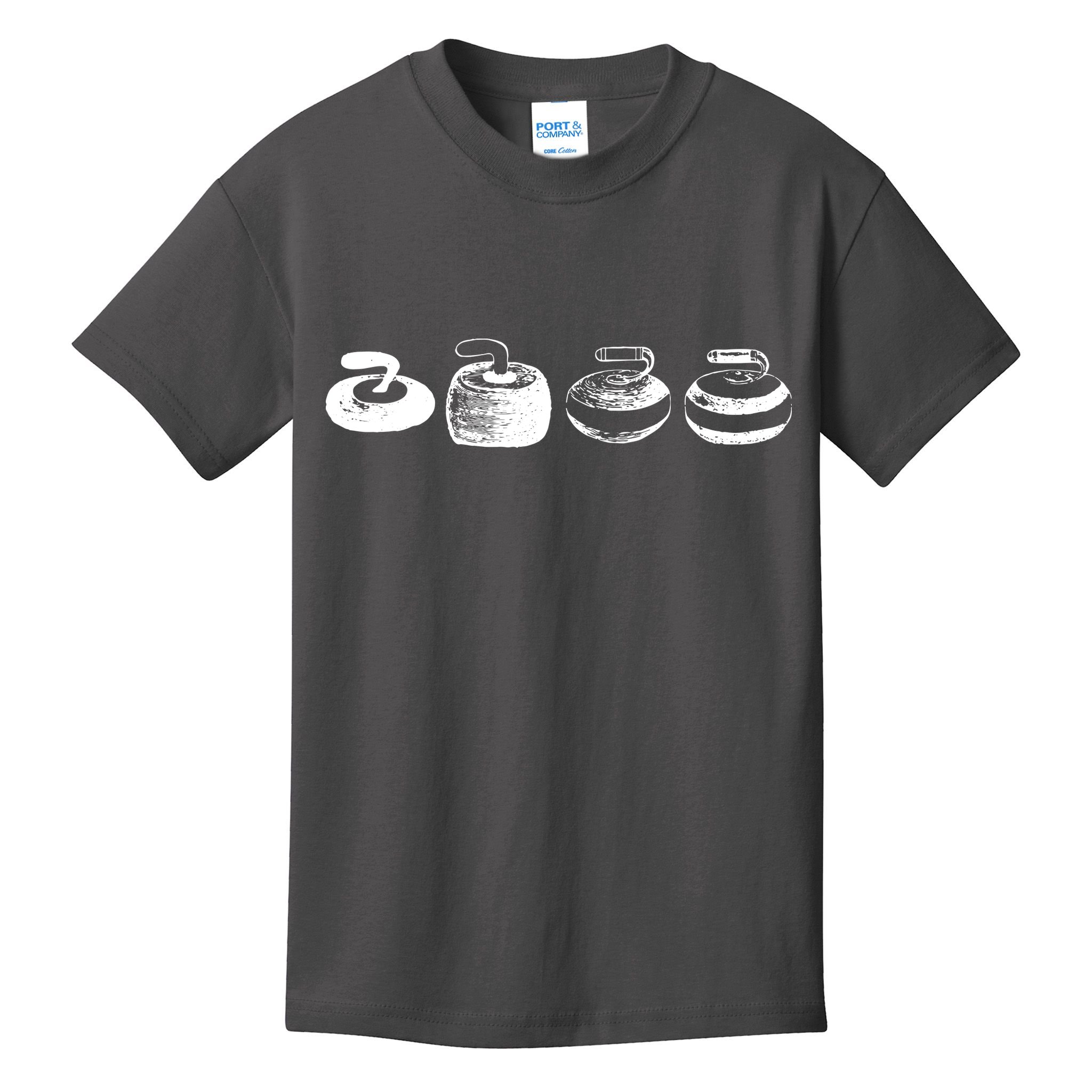 History Of A Curling Stone Funny Sports Gift Kids T-Shirt