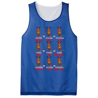 Hunter Of All Santa's Fire Reindeers Funny Deer Xmas Gift Cute Gift Mesh Reversible Basketball Jersey Tank