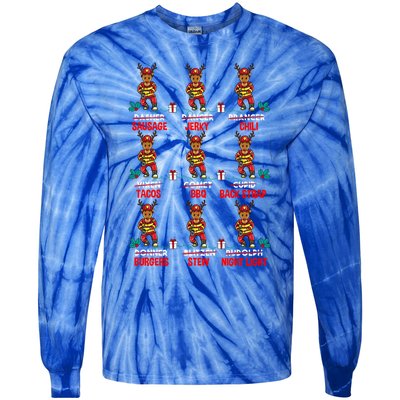 Hunter Of All Santa's Fire Reindeers Funny Deer Xmas Gift Cute Gift Tie-Dye Long Sleeve Shirt