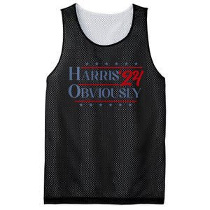 Harris. Obviously. A Vote For 2024 President Kamala Harris Mesh Reversible Basketball Jersey Tank