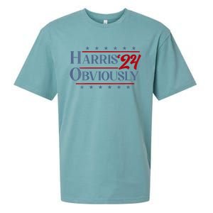 Harris. Obviously. A Vote For 2024 President Kamala Harris Sueded Cloud Jersey T-Shirt