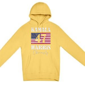 Harris. Obviously. A Vote For 2024 President Kamala Harris Premium Pullover Hoodie