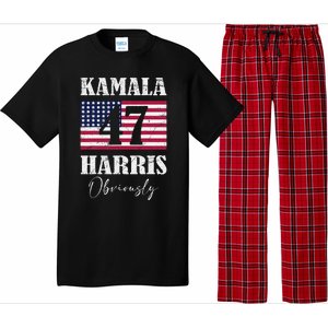 Harris. Obviously. A Vote For 2024 President Kamala Harris Pajama Set