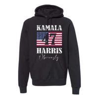 Harris. Obviously. A Vote For 2024 President Kamala Harris Premium Hoodie