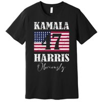 Harris. Obviously. A Vote For 2024 President Kamala Harris Premium T-Shirt