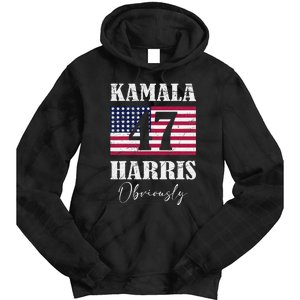 Harris. Obviously. A Vote For 2024 President Kamala Harris Tie Dye Hoodie