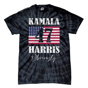 Harris. Obviously. A Vote For 2024 President Kamala Harris Tie-Dye T-Shirt