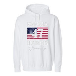 Harris. Obviously. A Vote For 2024 President Kamala Harris Garment-Dyed Fleece Hoodie