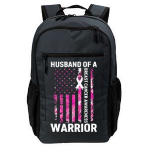 Husband Of A Warrior American Flag Breast Cancer Awareness Daily Commute Backpack