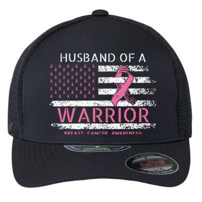 Husband Of A Warrior Breast Cancer Awareness Flexfit Unipanel Trucker Cap