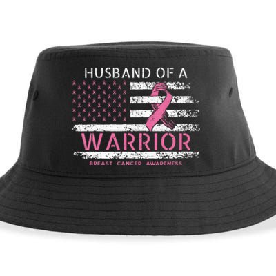 Husband Of A Warrior Breast Cancer Awareness Sustainable Bucket Hat