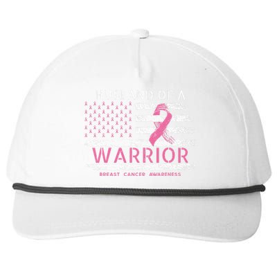 Husband Of A Warrior Breast Cancer Awareness Snapback Five-Panel Rope Hat