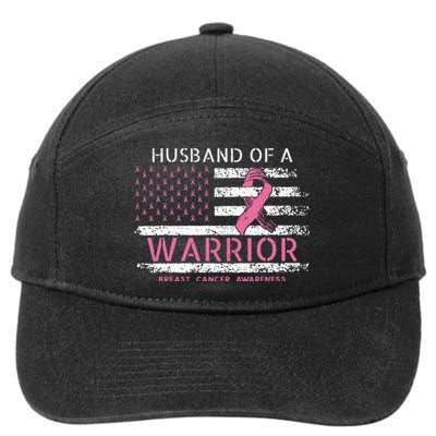 Husband Of A Warrior Breast Cancer Awareness 7-Panel Snapback Hat