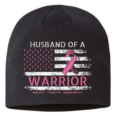 Husband Of A Warrior Breast Cancer Awareness Sustainable Beanie