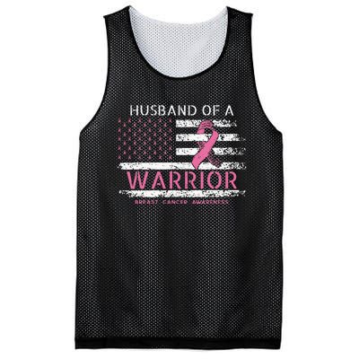 Husband Of A Warrior Breast Cancer Awareness Mesh Reversible Basketball Jersey Tank