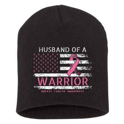 Husband Of A Warrior Breast Cancer Awareness Short Acrylic Beanie