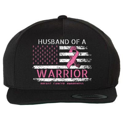 Husband Of A Warrior Breast Cancer Awareness Wool Snapback Cap