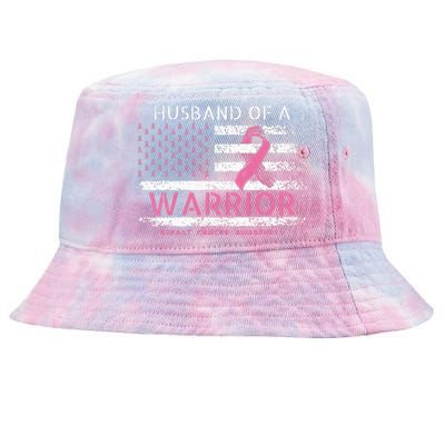 Husband Of A Warrior Breast Cancer Awareness Tie-Dyed Bucket Hat