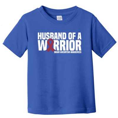 Husband Of A Warrior Brain Aneurysm Awareness Cool Gift Toddler T-Shirt