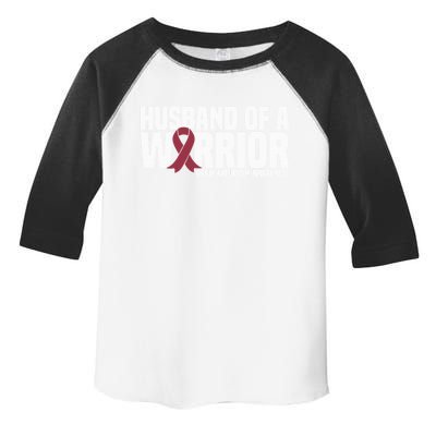 Husband Of A Warrior Brain Aneurysm Awareness Cool Gift Toddler Fine Jersey T-Shirt