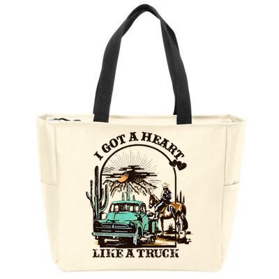 Heart of a Cowboy Western Country Music Vibes Zip Tote Bag