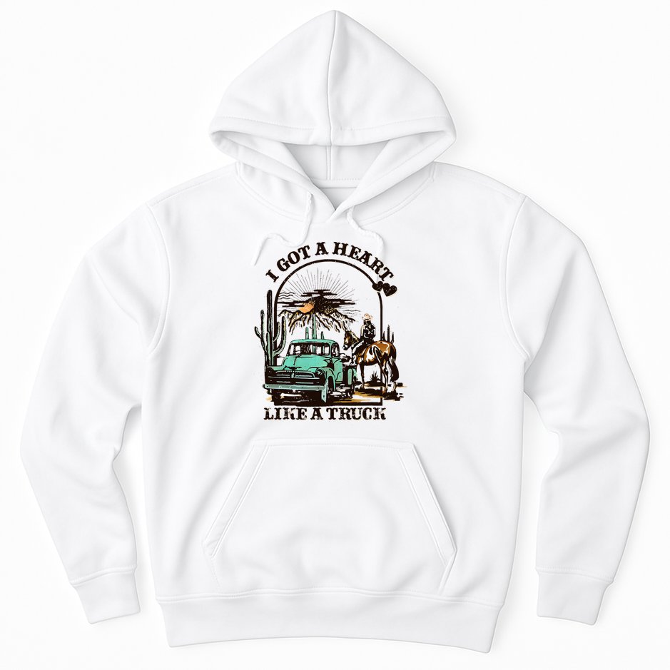 Heart of a Cowboy Western Country Music Vibes Hoodie