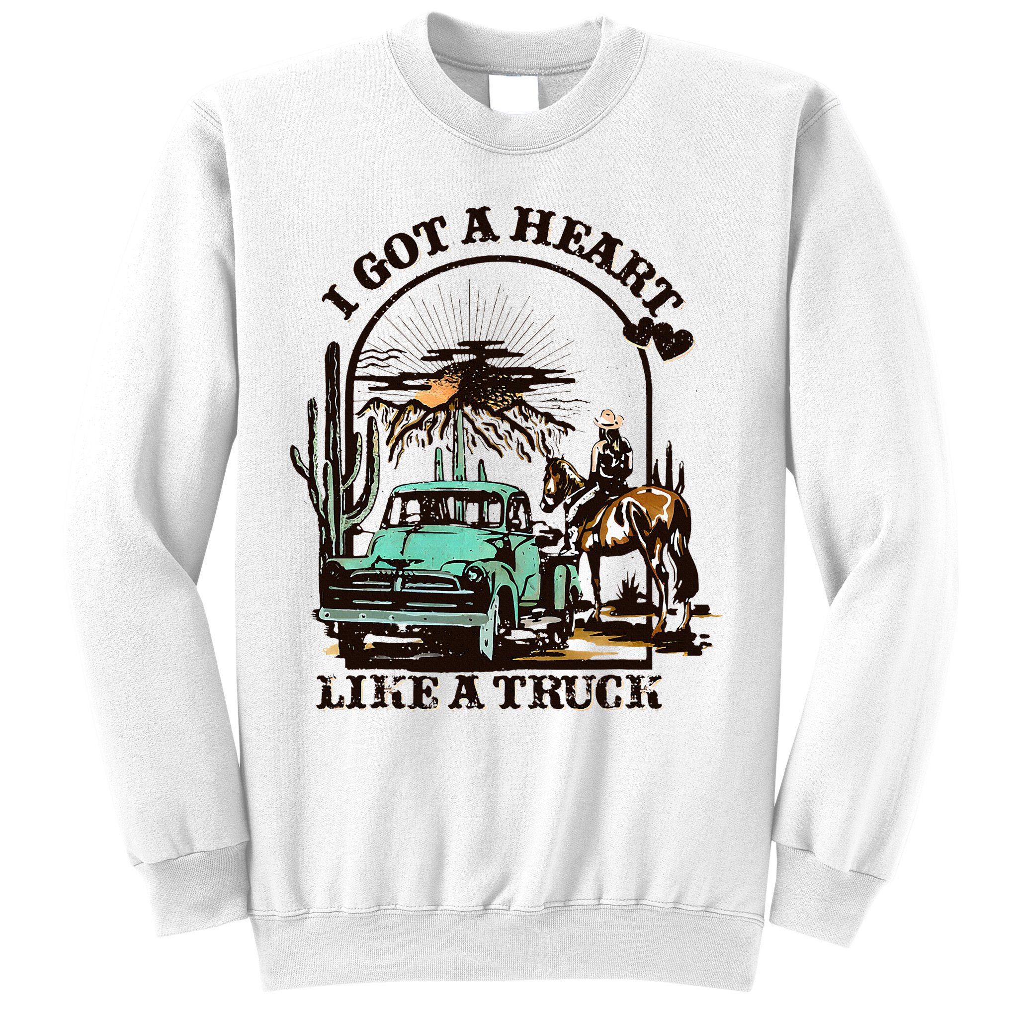 Heart of a Cowboy Western Country Music Vibes Sweatshirt