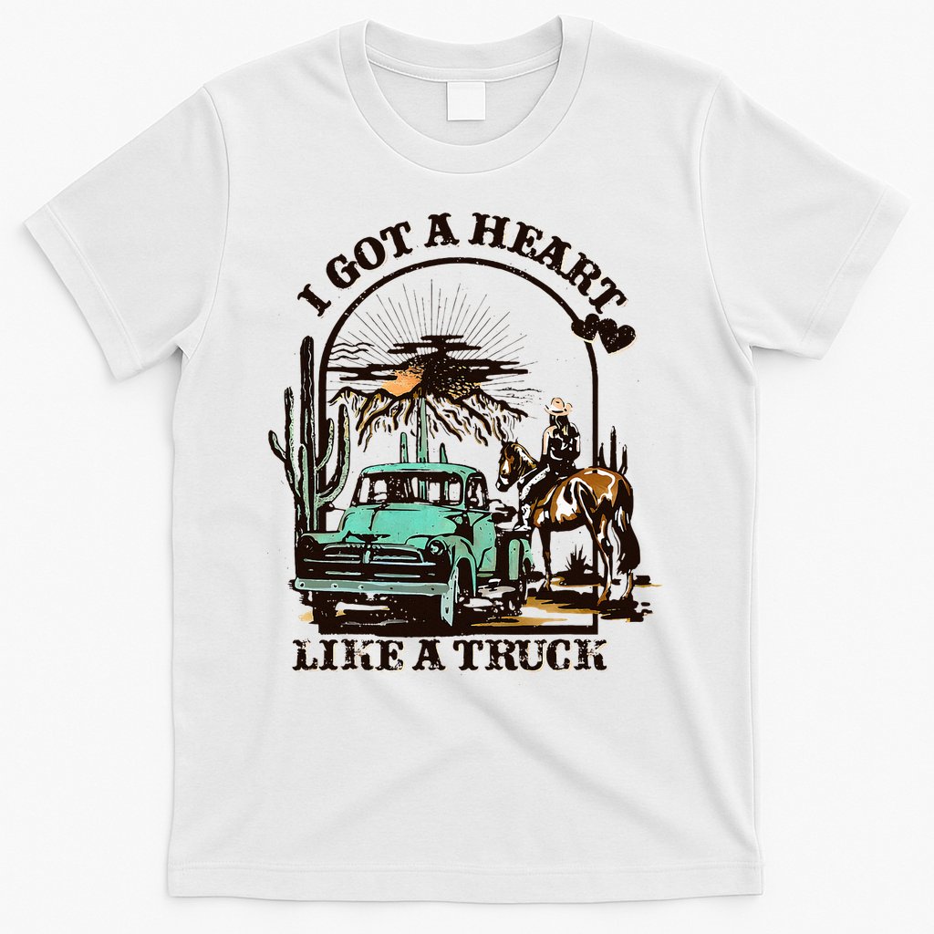 Heart of a Cowboy Western Country Music Vibes T-Shirt