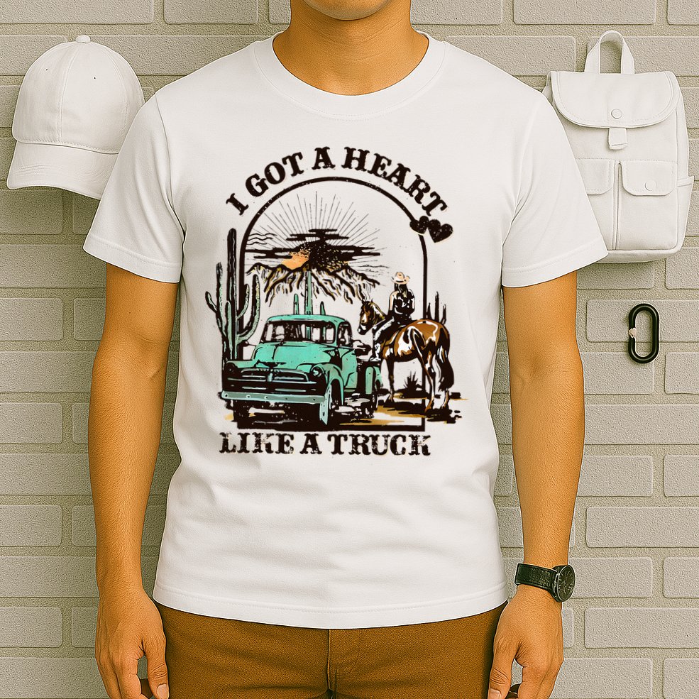 Heart of a Cowboy Western Country Music Vibes T-Shirt
