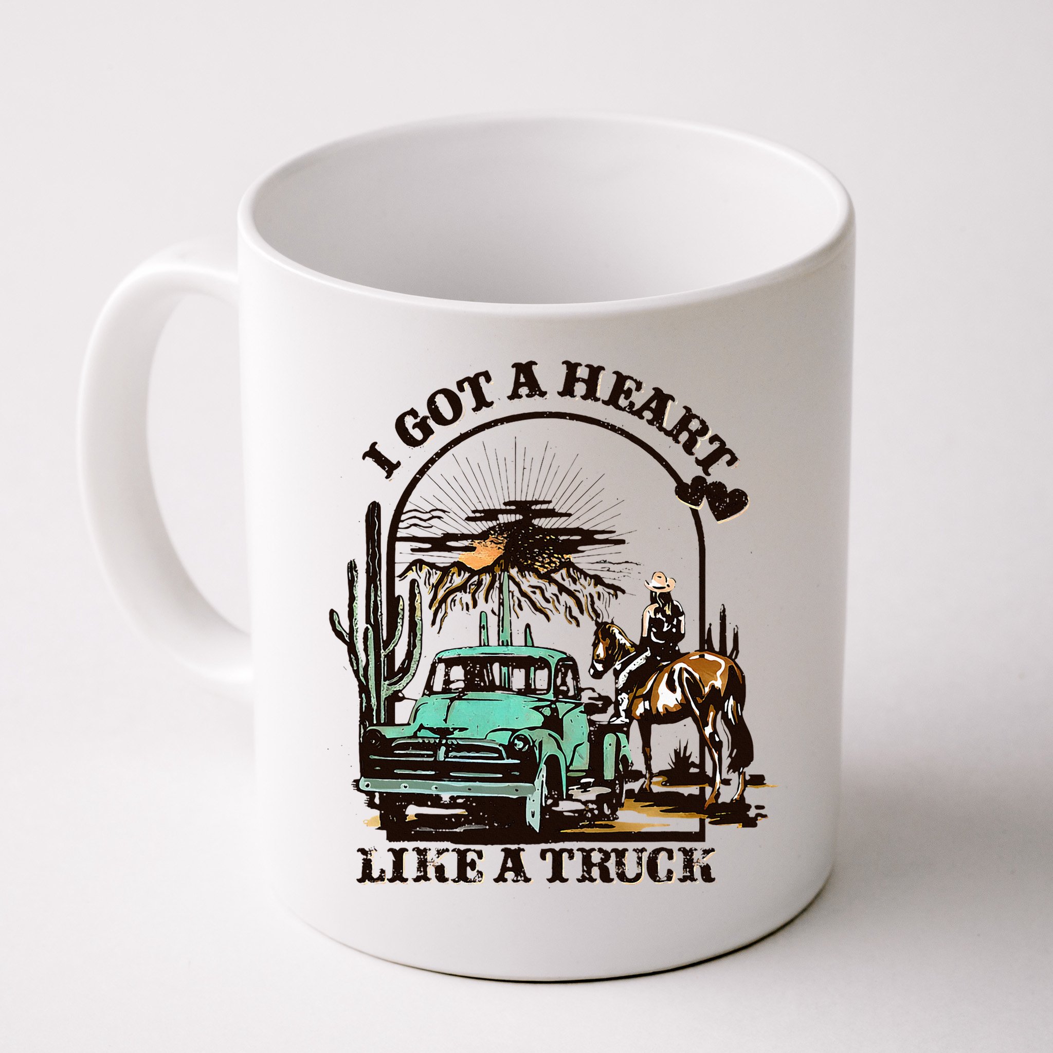 Heart of a Cowboy Western Country Music Vibes Mug