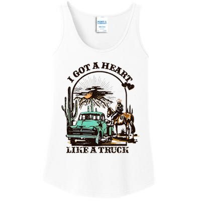 Heart of a Cowboy Western Country Music Vibes Ladies Essential Tank