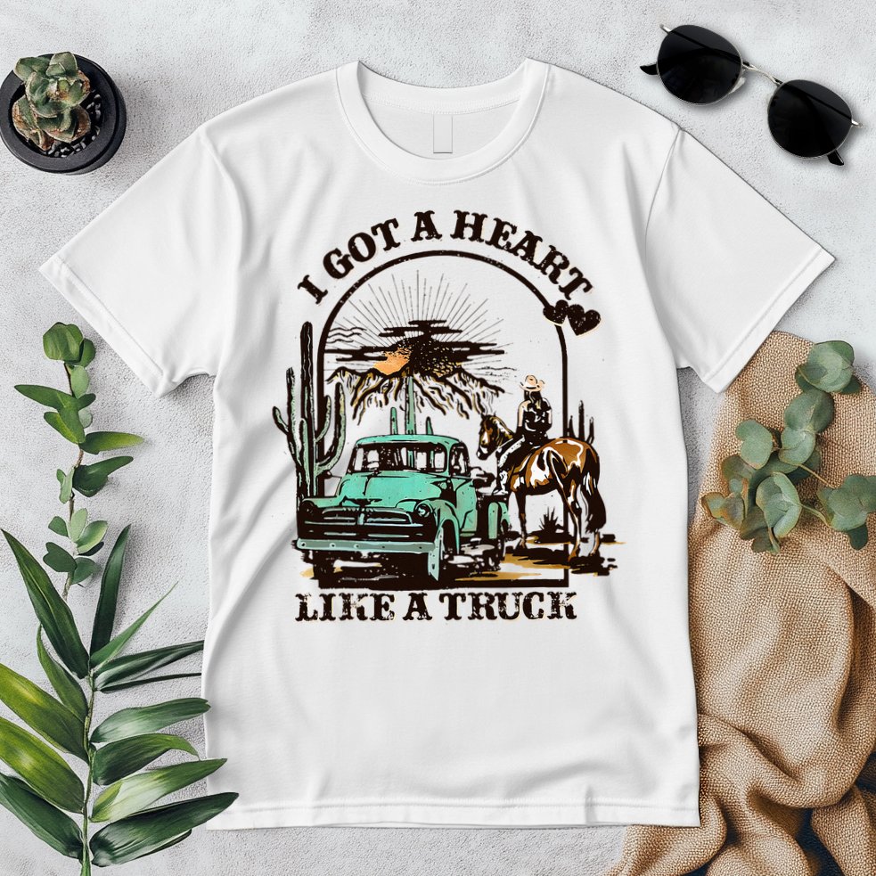 Heart of a Cowboy Western Country Music Vibes Premium T-Shirt