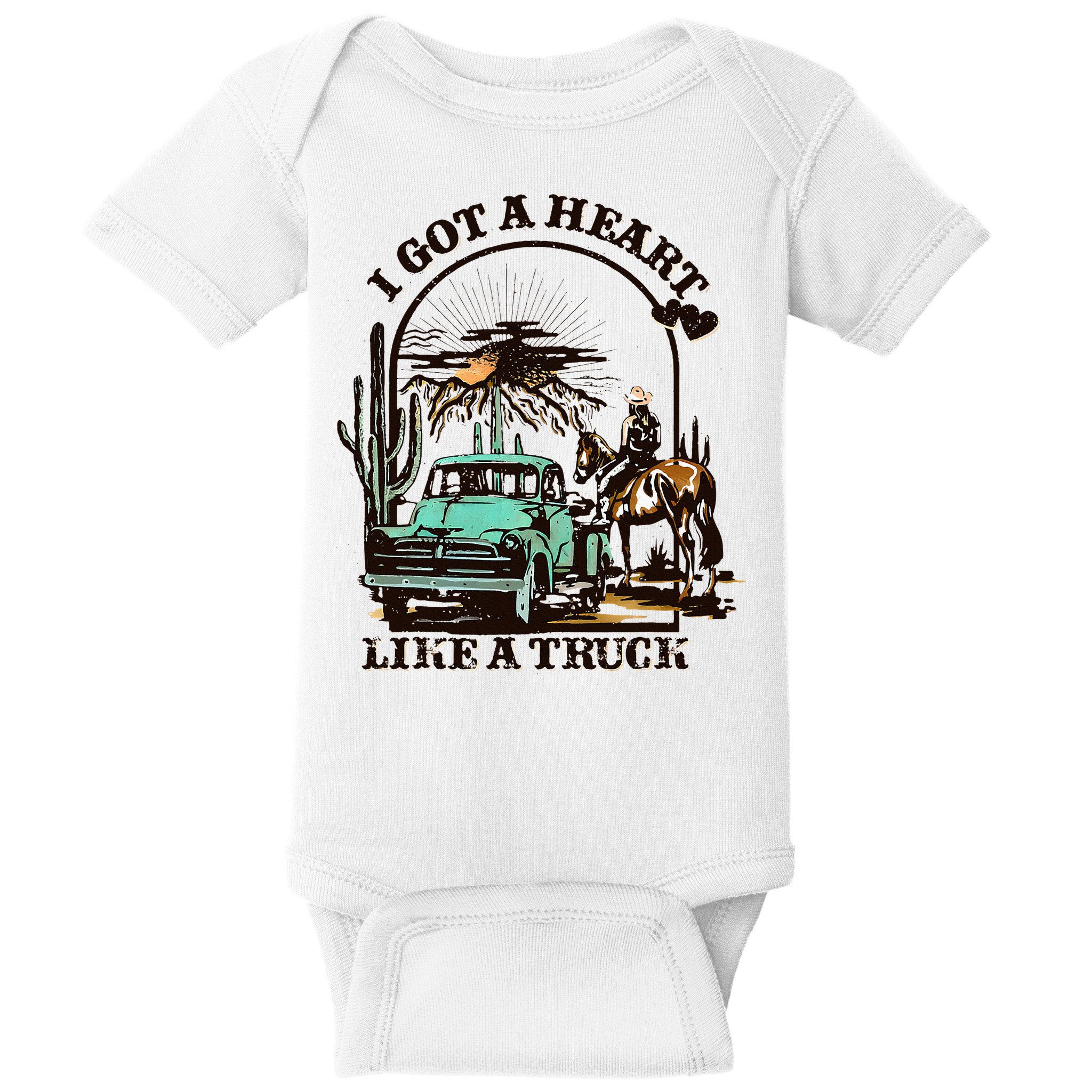 Heart of a Cowboy Western Country Music Vibes Baby Bodysuit