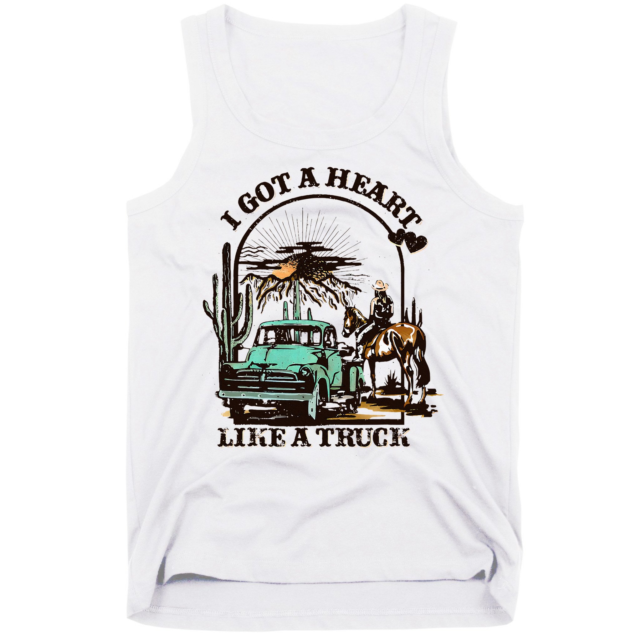 Heart of a Cowboy Western Country Music Vibes Tank Top