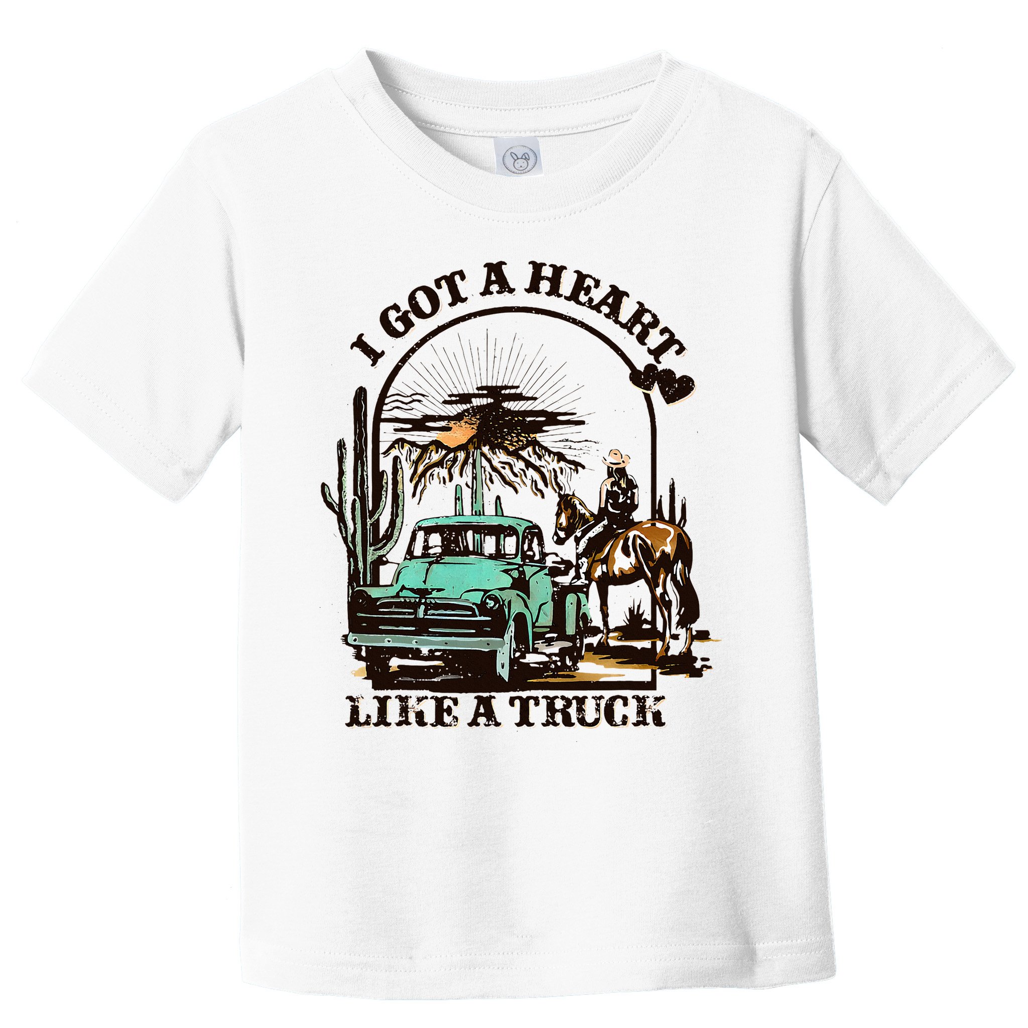 Heart of a Cowboy Western Country Music Vibes Toddler T-Shirt