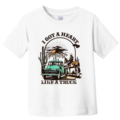 Heart of a Cowboy Western Country Music Vibes Toddler T-Shirt