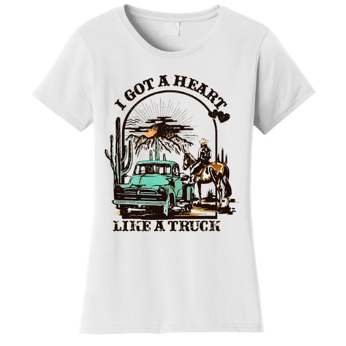 Heart of a Cowboy Western Country Music Vibes Women's T-Shirt