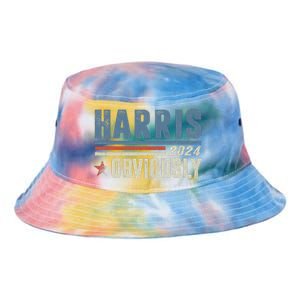 Harris Obviously A Vote For 2024 President Kamala Harris Tie Dye Newport Bucket Hat