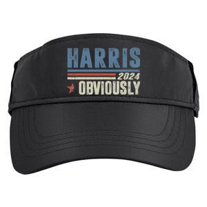 Harris Obviously A Vote For 2024 President Kamala Harris Adult Drive Performance Visor