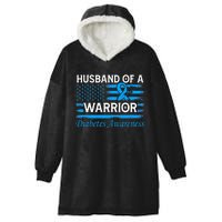 Husband of a warrior diabetes awareness Hooded Wearable Blanket