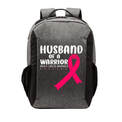 Husband Of A Warrior Pink Ribbon Breast Cancer Support Vector Backpack